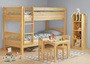 Etagenbett hoher Bettabstand massive Kiefer Zubeh�r w�hlbar Liegefl�che 90x200 V-60.12-09Ni100