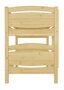 Etagenbett Massivholz Kiefer 90x200cm hohes Stockbett Zubeh�r w�hlbar V-60.13-09Ni100