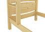 Etagenbett Massivholz Kiefer 90x200cm hohes Stockbett Zubeh�r w�hlbar V-60.13-09Ni100