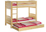 Etagenbett Massivholz Kiefer 90x200cm hohes Stockbett Zubeh�r w�hlbar V-60.13-09Ni100