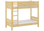 Etagenbett mit w�hlbarem Zubeh�r 80x200 extra stabil Kiefer Nische 100 teilbar V-60.16-08T100