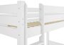 Etagenbett extra stabil variables Zubeh�r 80x200 Stockbett wei� Nische 80 cm teilbar V-60.16-08WT80