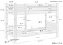 Etagenbett extra stabil Kiefer 90x220 Stockbett teilbar Nische 80 Zubeh�r w�hlbar V-60.16-09-220T80