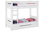 Stockbett f�r Erwachsene wei� 90x200 mit gro�er Nische Zubeh�r w�hlbar V-60.16-09W