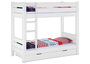 Stockbett f�r Erwachsene wei� 90x200 mit gro�er Nische Zubeh�r w�hlbar V-60.16-09W