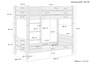 Etagenbett f�r Erwachsene 100x190 Stockbett Nische 100 teilbar Zubeh�r w�hlbar V-60.16-10-190T100