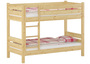 Massivholz-Stockbett Kiefer natur 100x190 Etagenbett Nische 80 teilbar Zubeh�r w�hlbar V-60.16-10-190T80