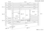 Stockbett 100x200 Massivholz Kiefer wei� Nische 80cm teilbar Zubeh�r w�hlbar V-60.16-10WT80
