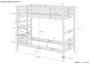 Etagenbett Massivholz Buche waschwei� 90x200 Stockbett mit w�hlbarem Zubeh�r V-60.17-09W