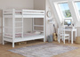 Etagenbett Massivholz Buche waschwei� 90x200 Stockbett mit w�hlbarem Zubeh�r V-60.17-09W