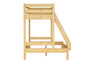 Doppel-Etagenbett 120x200 und 80x200 Erwachsenen-Stockbett Kiefer Massivholz natur V-60.18-08-12
