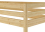 Doppel-Etagenbett 120x200 und 80x200 Erwachsenen-Stockbett Kiefer Massivholz natur V-60.18-08-12