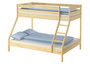Doppel-Etagenbett 140x200 und 90x200 Erwachsenen-Stockbett Kiefer Zubeh�r w�hlbar V-60.19-09-14