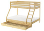 Doppel-Etagenbett 140x200 und 90x200 Erwachsenen-Stockbett Kiefer Zubeh�r w�hlbar V-60.19-09-14