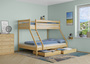 Doppel-Etagenbett 140x200 und 90x200 Erwachsenen-Stockbett Kiefer Zubeh�r w�hlbar V-60.19-09-14