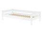 Einzelbett, Holzbett Kiefer massiv wei� lackiert 90x200 w�hlbares Zubeh�r V-60.20W-09