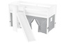 Sch�nes Spielbett f�r Kinder mit Rutsche 90x200 Kiefer wei� V-60.21W-09