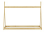 Niedriges Tipi-Kinderbett, Holzbett 90x200 Kiefer natur lackiert, Zubeh�r w�hlbar V-60.27-09