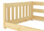 Niedriges Kinderbett Bodenbett 90x200 Kiefer massiv Zubeh�r w�hlbar V-60.28-09