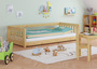 Niedriges Kinderbett Bodenbett 90x200 Kiefer massiv Zubeh�r w�hlbar V-60.28-09