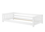 Wei�es Bodenbett Kinderbett 90x200 Kiefer massiv Zubeh�r w�hlbar V-60.28-09W