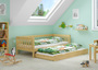 Gem�tliches Kinderbett mit dreiseitiger Sicherung 90x200 cm Kiefer V-60.29-09