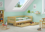Gem�tliches Kinderbett mit dreiseitiger Sicherung 90x200 cm Kiefer V-60.29-09