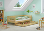 Gem�tliches Kinderbett mit dreiseitiger Sicherung 90x200 cm Kiefer V-60.29-09