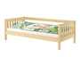 Gem�tliches Kinderbett mit dreiseitiger Sicherung 90x200 cm Kiefer V-60.29-09