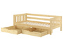 Gem�tliches Kinderbett mit dreiseitiger Sicherung 90x200 cm Kiefer V-60.29-09