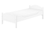 Einzelbett wei� 90x200 Futonbett Bettrahmen Singlebett Zubeh�r w�hlbar V-60.30-09W