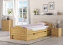 Massivholz Bett 100x200 Kieferbett Einzelbett G�stebett Futonbett Zubeh�r w�hlbar V-60.30-10