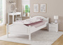 Einzelbett Kiefer wei� 100x200 Futonbett Bettrahmen Singlebett Zubeh�r w�hlbar V-60.30-10W