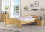 Breites Einzelbett 120x200 Kiefer Massivholz Landhausstil V-60.30-12