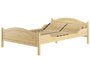 �berlanges Doppelbett 140x220 Kieferbett Massivholz Ehebett Zubeh�r w�hlbar V-60.30-14-220