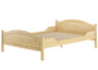 �berlanges Doppelbett 140x220 Kieferbett Massivholz Ehebett Zubeh�r w�hlbar V-60.30-14-220