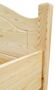 �berlanges Doppelbett 140x220 Kieferbett Massivholz Ehebett Zubeh�r w�hlbar V-60.30-14-220