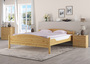 Klassisches Ehebett in �berl�nge 180x220 Kiefer massiv Doppelbett Zubeh�r w�hlbar V-60.30-18-220