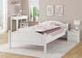 Einzelbett Kiefer wei� 120x200 Bettrahmen Singlebett Zubeh�r w�hlbar V-60.30W-12
