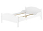 Einzelbett Kiefer wei� 120x200 Bettrahmen Singlebett Zubeh�r w�hlbar V-60.30W-12