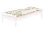 Einzelbett massiv Kiefer wei� 90x200 Futonbett Holzbett Zubeh�r w�hlbar V-60.31-09W