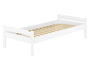 Einzelbett massiv Kiefer wei� 90x200 Futonbett Holzbett Zubeh�r w�hlbar V-60.31-09W