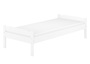 Einzelbett massiv Kiefer wei� 90x200 Futonbett Holzbett Zubeh�r w�hlbar V-60.31-09W