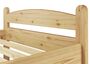 Einzelbett Bettrahmen 90x200 Kieferbett natur Massivholz Futonbett Zubeh�r w�hlbar V-60.32-09