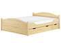 Massivholzbett Landhausstil 160x200 Doppelbett Futonbett Kiefer massiv Zubeh�r w�hlbar V-60.33-16