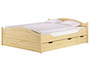 Massivholzbett Landhausstil 160x200 Doppelbett Futonbett Kiefer massiv Zubeh�r w�hlbar V-60.33-16