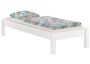 Weisses Futonbett ohne Kopfteil Kiefer massiv 90x200 Bettgestell Zubeh�r w�hlbar V-60.35-09W