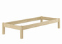 Futonbett Massivholzbett Einzelbett 90x200 Kiefer unbehandelt Zubeh�r w�hlbar V-60.35N-09
