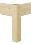 Futonbett Massivholzbett Einzelbett 90x200 Kiefer unbehandelt Zubeh�r w�hlbar V-60.35N-09