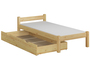Einzelbett Kiefer natur Massivholzbett 90x200 Futonbett Jugend Singlebett Zubeh�r w�hlbar V-60.36-09